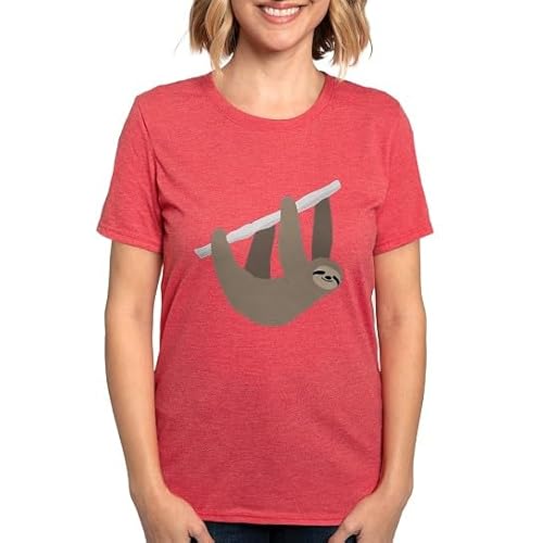 CafePress Sloth Womens Tri Blend T Shirt Women's Tri-Blend T-Shirt Heather Red