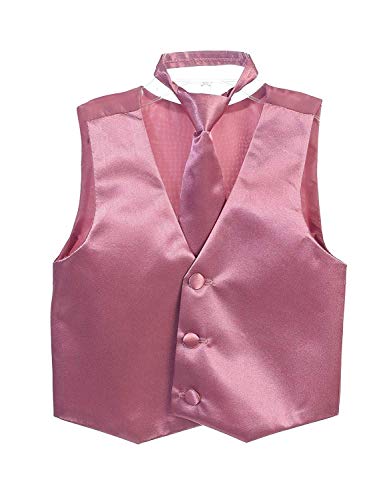 iGirlDress Boys SatinVest and Pretied Zipper Necktie Set USA Multiple Colors 2-16