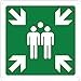 Produktbild Pubblimania SAMMELPLATZ Schild | 3 mm starkes Aluminium Blechschild (Cm 29x29) (Collection Point)