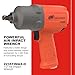 Ingersoll Rand 2235TIMAX-O 1/2" Air Impact Wrench, 1350 ft-lb Torque, Titanium Hammercase, Friction Ring Retainer, Pistol, Orange