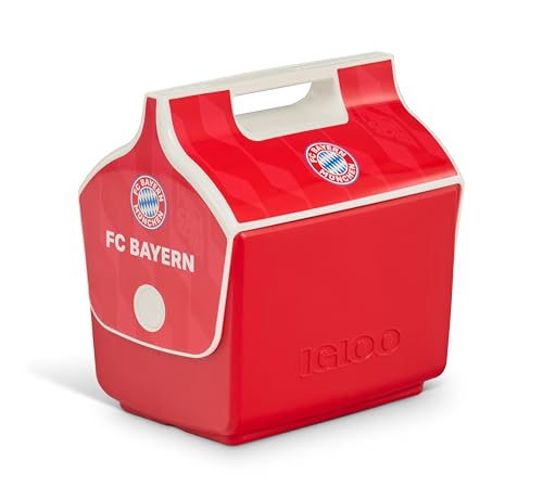 IGLOO Playmate Kühlbox - FC Bayern München - lizensierter Fanartikel, Rote Kühltasche, 6 Liter