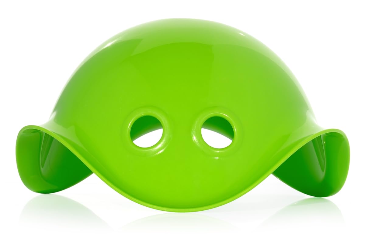 MOLUK Bilibo Midi Open-Ended Sensory Toy for Toddlers & Kids, Stack, Scoop & Explore Through Imaginative Play, Compact Swiss Design Toddler Toy for Home & Travel, Green