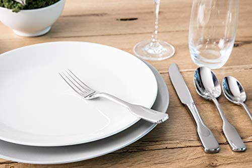 Fortessa Vitraluxe Dinnerware Heirloom Matte Finish Show Plate 12-Inch, Linen, Set of 4 by Fortessa - Image 6