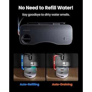 SwitchBot S10 Robot Vacuum and Mop with Dual Stations Self Draining and Self Refilling Auto Mop WashingDrying Liftable Mop 6500Pa Suction Self Emptying for 90 Days Hands Free Cleaning