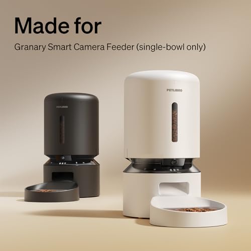 Image of PETLIBRO Slow Feeder Bowl for Small Dogs & Cats, 1.125 Cup- Anti-Gulp Stainless Steel Dog & Cat Bowl, Helps Reduce Risk of Bloat, Dishwasher Safe - Compatible with PETLIBRO Camera Automatic Feeder