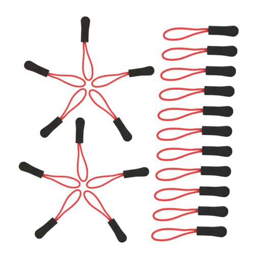 LIFKOME Versatile Zipper Pull Replacement Set 50pcs Strong Zipper Pulls Extendable Cord for Luggage Bags and Jackets
