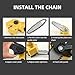 5 Pieces GTA 26 4 Inch Mini Chainsaw Chain for Stihl GTA 26 Replace Blade Pruner Mini Chainsaw Hand Held 4-inch Portable Electric Chainsaw Cordless for Tree Branches 3670 005 0028