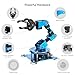 Robotic Arm for Arduino Coding Programming 6DOF Hiwonder-xArm1S STEM Educational Building Robot Arm Kits, 6 AXIS Full Metal Robotic Arm Wireless Controller/PC/App/Mouse Control Learning Robot