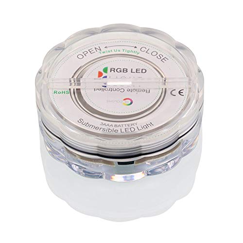 Aquarium Light 1pc Led Wedding Poolswimming Pool Fish Tank Dive Light Electronic Candle Lamp Battery Waterproof Pool Vase Base Floral Lighting