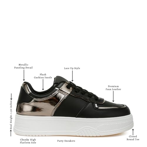 Scouts Metallic Paneling Platform Sneakers2