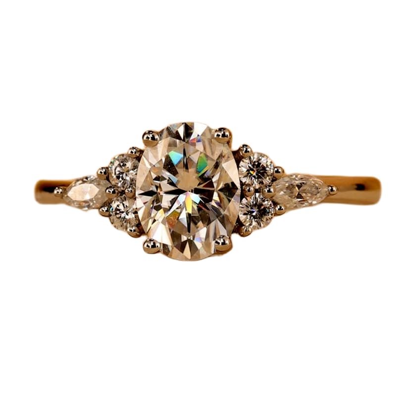 Bague en argent sterling 925 avec moissanite, l'anneau idéal pour affirmer votre style au quotidien