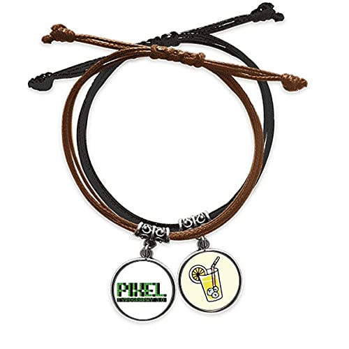 Bracelet chaîne de main pihel Typographie 3.0, l'alliance noble de la corde et du cuir