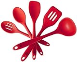 StarPack Premium Silicone Kitchen Utensil Set (5 Piece Set, 10.5') - High Heat Resistant to 600°F,...