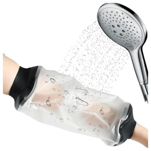 adeseal Protector Sellado de Vendaje Fundido, impermeable Vendaje de ducha de yeso para adultos manos, Para De Manga del Codo del Brazo, Reutilizable