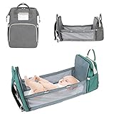 Mochila de pañales para bebé con cuna, doble uso, bolsa pa