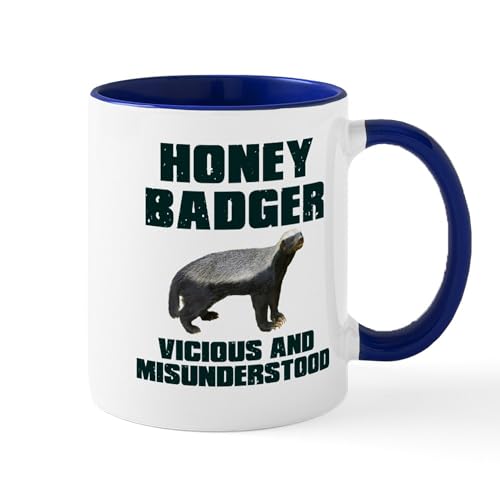 Taza de Cerámica CafePress Honey Badger 11 oz miniatura 1
