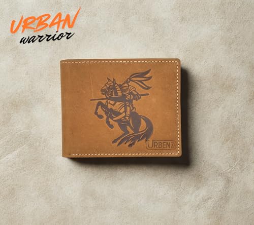 Image of Leather Wallet for Men - Slim Bifold RFID Wallet with Coin Pocket, Multiple Card Slots - Formal Men's Wallet - Gift Ready, Compact & Minimalist (Warrior Tan)