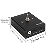 3.5 mm Audio Switcher, 2 Ports Audio Splitter Box (2 in 1 Out / 1 in 2 Out) Mini Headphone Manual Selector Converter with Bonus 47.2 in (120 cm) Cable, No External Power Required