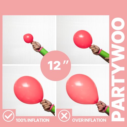 Image of PartyWoo Pastel Balloons 66pcs 12 Inch Pastel Rainbow Latex Balloons for Baby Shower Gender Reveal Engagement Bachelorette Easter Bridal Shower Anniversary Retirement Birthday Party Decorations