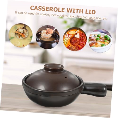 Casserole en céramique marron Cabilock : pot de cuisson traditionnel résistant