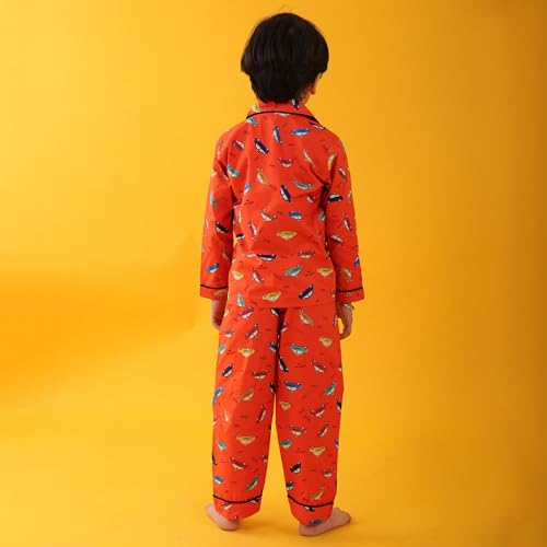 Image of Jam & Sugar Boys Cotton Printed Night Suit Set