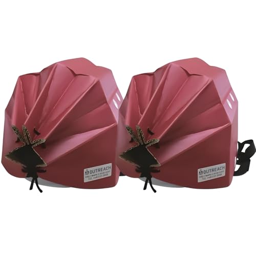 「テレビで紹介されました」軽くて強いアウトリーチ防災用帽子2個セット[赤×2][0227]