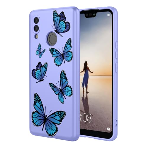 Coque Huawei P20 lite motif papillon violet accessoire tendance au quotidien