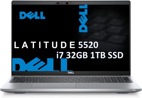 Image of Dell Latitude 5520 5000 15.6 inch HD (Intel 4-Core i7-1185G7 vPro, 32GB RAM, 1TB SSD) Business Laptop, Backlit Keyboard, Thunderbolt 4, Wi-Fi 6, Webcam, Win 11 Pro - 2023
