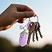 Simplines Crochet Keychain, Crochet Charms, Keychain for Women, Keychains, Handmade Weaving Fruit Keychains for Car Keys Bag
