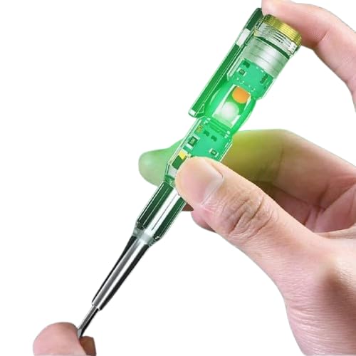 Electric Voltage Tester Screwdriver, Transparent Ergonomic Design, Durable Pocket Clip Screw Driver, Improved Cap Design, Line Tester LED Tester Electrical for Industrial & Domestic Use-picture-32