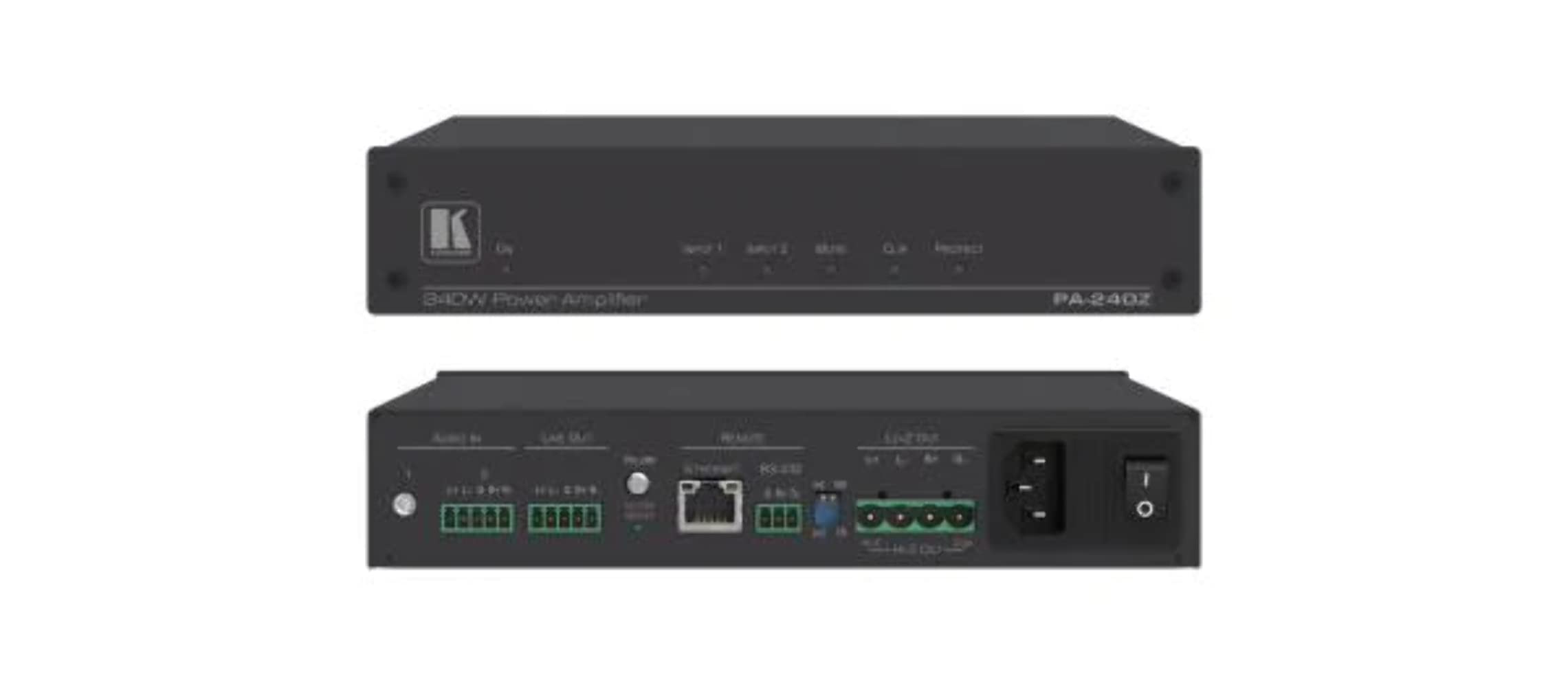 Kramer Electronics PA-240Z Amplificateur Audio 2.0 canaux 240 W D 0,003% 80 DB 300 mV