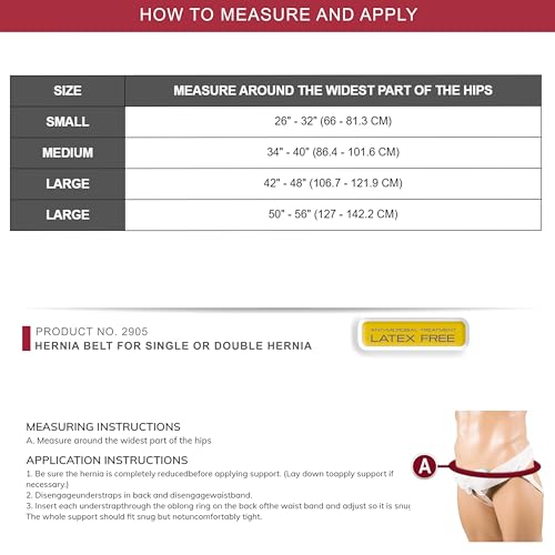 Faja Herniaria OTC para Hernia Simple o Doble, Blanca, Talle S miniatura 2
