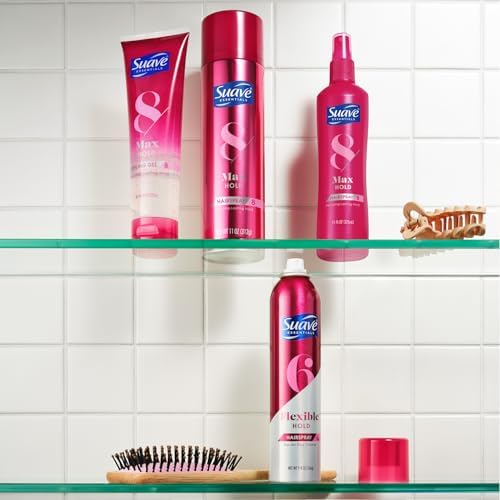 Miniatura 7 de Suave+ Laca para el cabello, paquete Max Hold  Laca perfumada + sin perfume, 11 oz Ea (juego de 4 piezas)