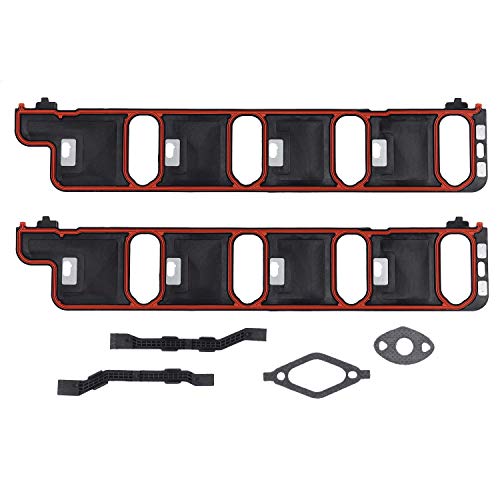 Image of DNJ IG3181 Intake Manifold Gasket Set for 2001-2007 Chevrolet, GMC Avalanche 2500, C3500HD, Express 3500 8.1L V8 16V OHV 496cid