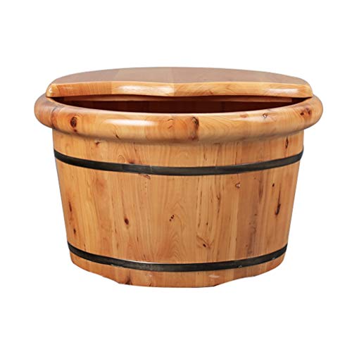 Spa de pies de madera con cubierta 25 cm miniatura 1