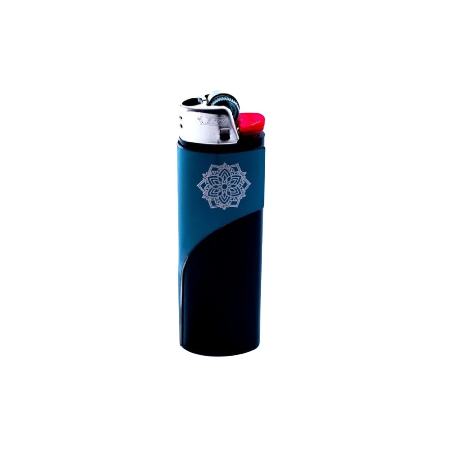 Kasher Mandala Lighter Case with Lighter - Stylish Durable Construction - Lightweight Portable Multipurpose Tool - Stainless Steel