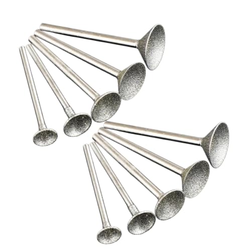 10 piezas fresa diamantada forma de cuenco miniatura 1