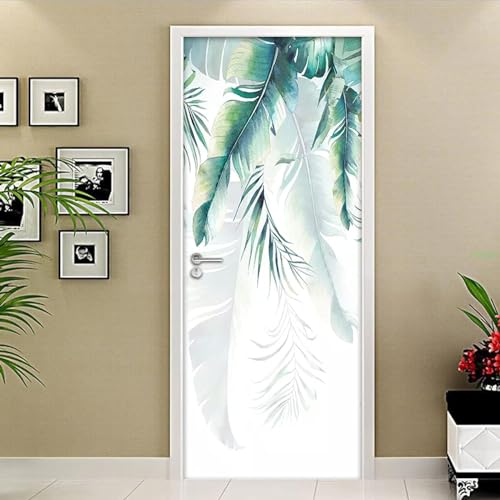 Adesivo Per Porta 3D Foglie Di Piante 88 X 200 Cm Murale Autoadesivo Decorazione Della Casa Adesivi Murali Camera Da Letto Soggiorno Rimovibile Poster Art Stickers - Foto Della Porta D-34229858428291
