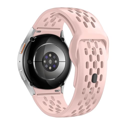 [�����ȓX] �ɓK��Samsung Galaxy Watch 7 6 5 4 FE 44mm 40mm/5 Pro 45mm�u���X���b�g Galaxy Watch6 Classic 43mm 47mm�X�|�[�c�o���h�ɓK������V���R���X�g���b�v(Pink s