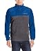 Columbia Men's Steens Mountain Half Zip Soft Fleece Jacket, Marine Blue/Charcoal Heather, XX-Large