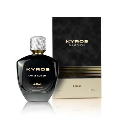 Ajmal Kyros Unisex Perfume | 100ml Eau De Parfum for Man & Woman | Citrus Perfume with Spicy, Oriental & Woody Notes | Fresh Amber Fragrance with Musky Warmth | Versatile Office/Work Unisex Cologne