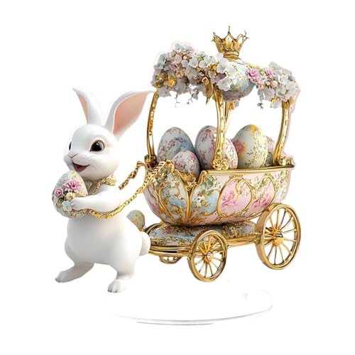 Lapin de Pâques acrylique pour décorer un bureau ou une table