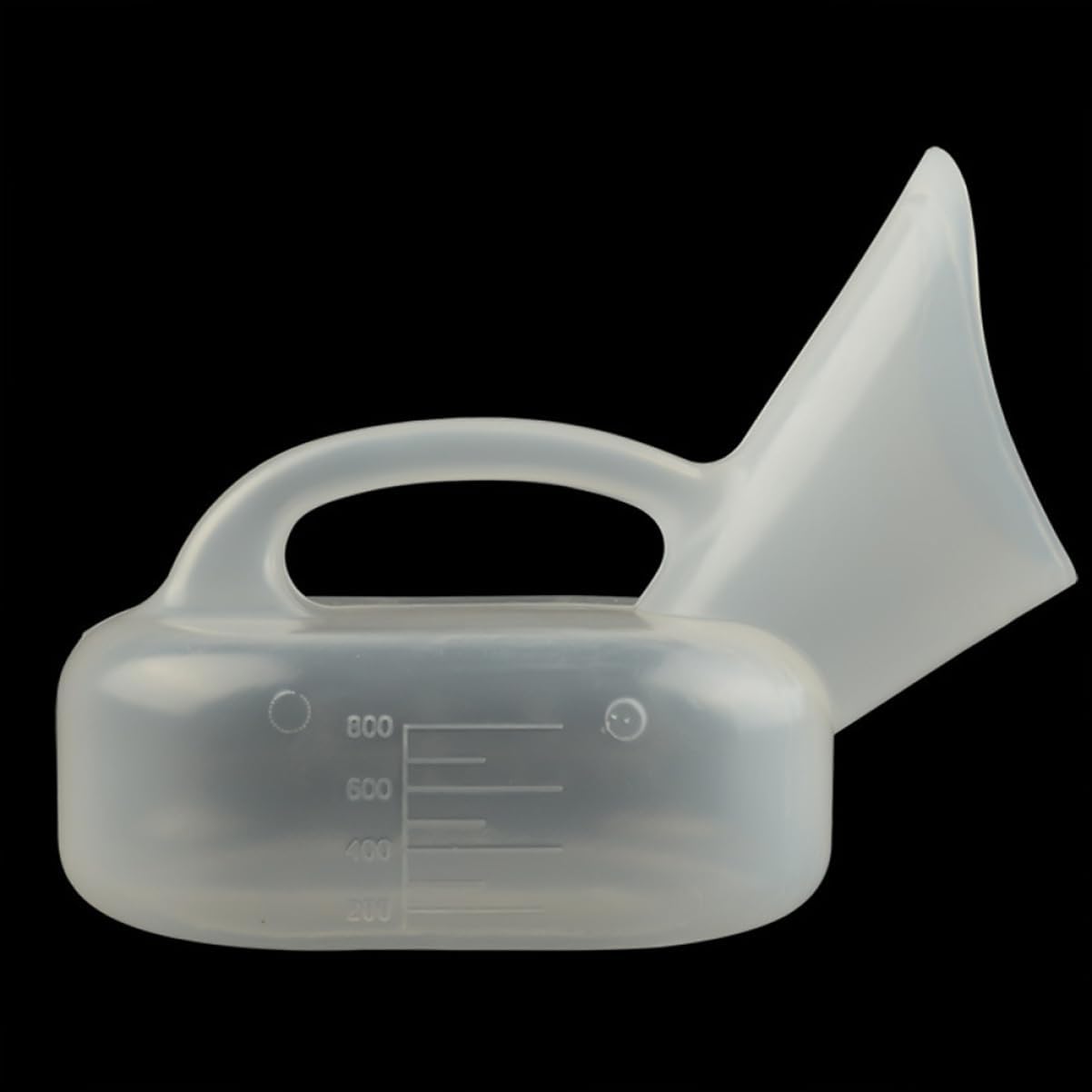 2pcs Thickened Plastic Urinal for Female Pee Bottle Handle for Travel Hospital