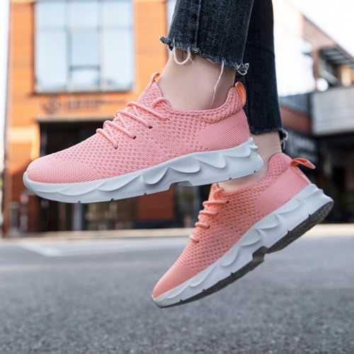 Image of Womens Walking Shoes Slip on Running Tennis Sneakers Non Slip Workout Athletic Gym Sports Breathable Mesh Lightweight Comfortable Fashion Casual Soft Sole