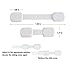 10 - Pack Child Safety Strap Locks Cabinet Locks - Secure, Quick - Fit Adhesive,Suitable for All Types of Furniture, Bathroom Cabinets, and Kitchen Ovens Toilet Seats