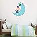 Ben & Holly's Little Kingdom Ben - Adesivo da parete personalizzato con luna, 90 cm di altezza x 55 cm di larghezza