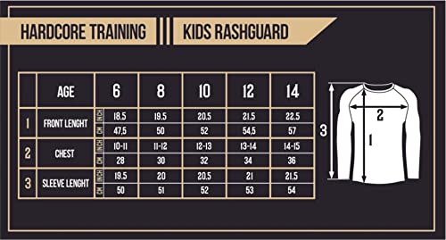 Hardcore Training Kids Rash Guard Compression Base Layer Tights No Gi BJJ Fitness Workout Running Boxing