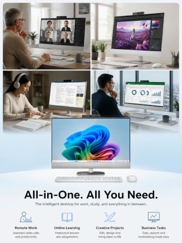 Image of Dell 27 Touchscreen All-in-One Desktop Computer PC, Ultra 7 355 32GB + 2TB