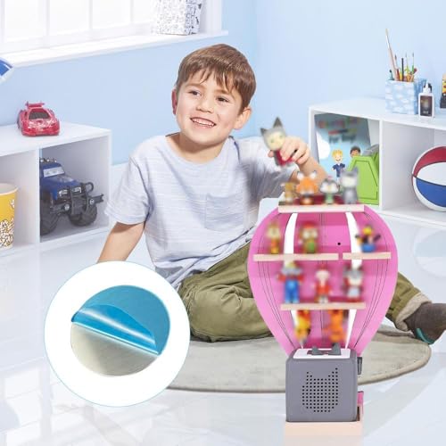Image of Self-Adhesive Metal Plates for Tonie Shelf, 100 Strong Magnetic Pads for Tonies Figures, DIY Storage Organization, Multi-Size 15 /20 /30mm, Durable Stickers for Kids Room Decoration(Non Magnetic)