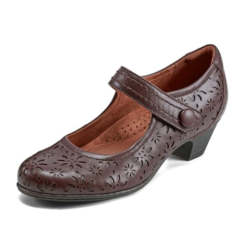 Cobb Hill Damen Alesia Pumps, Dunkelrotes Leder, 42.5 EU